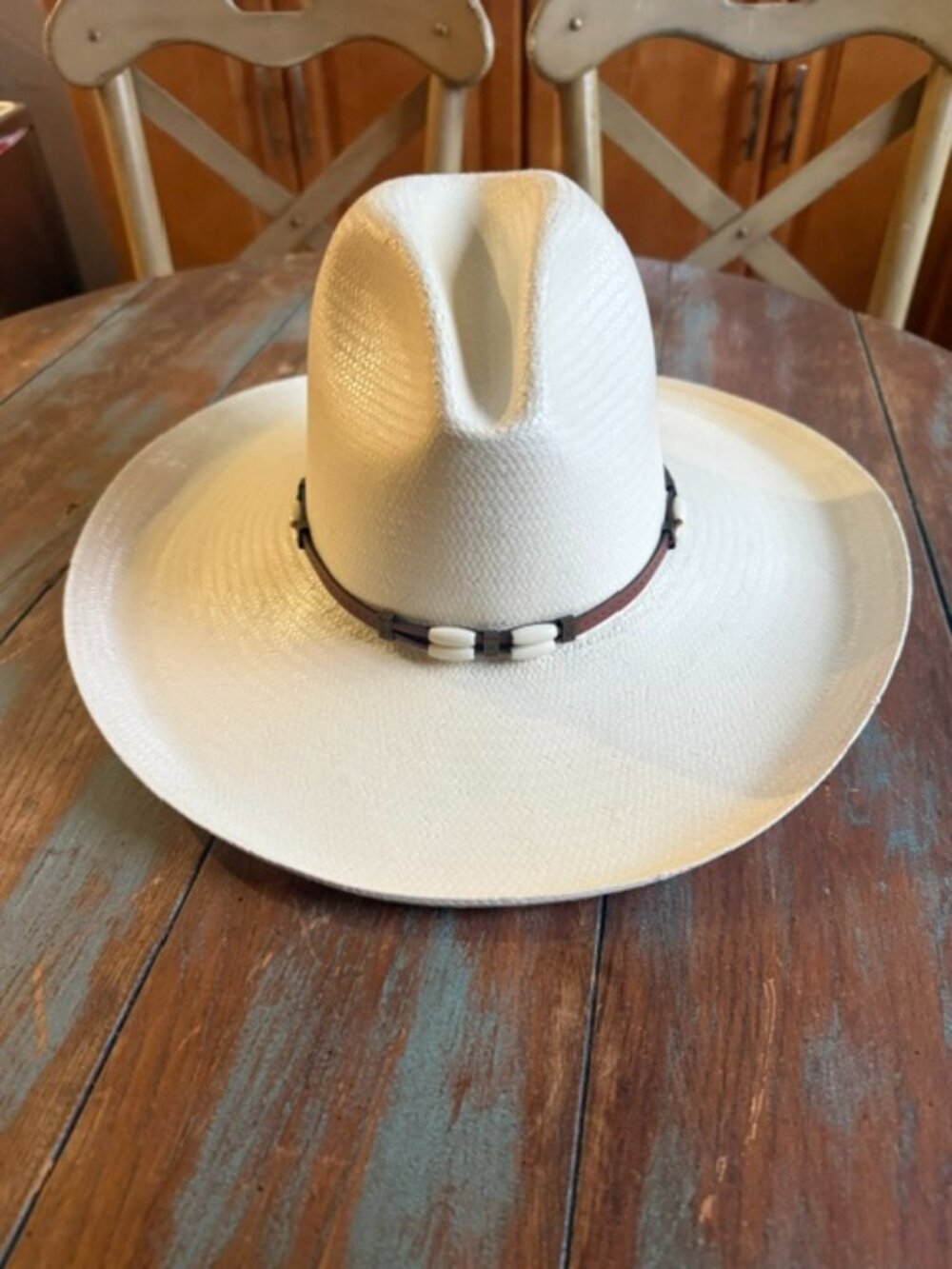 Resistol 6X Straw Cisco Cowboy Hat - Size 7 3/8 (EUC)